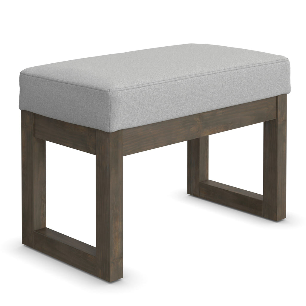Milltown - Small Ottoman Bench - Stone Gray