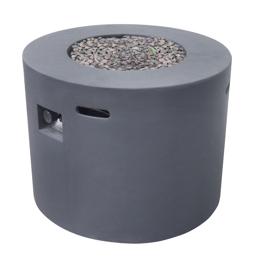 Round Iron Fire Pit With 40, 000 Btu