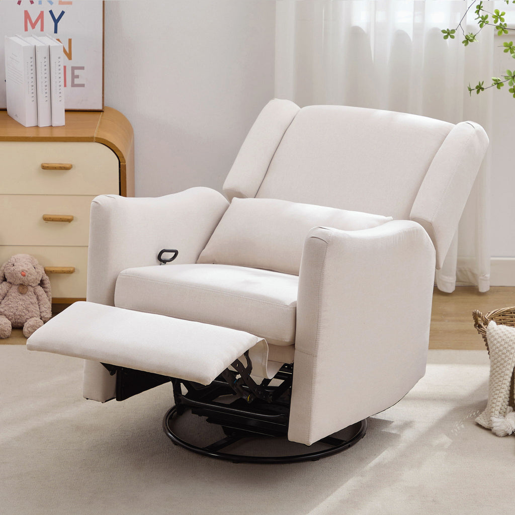 Wide Wingback Swivel Glider Rocker Recliner Chair