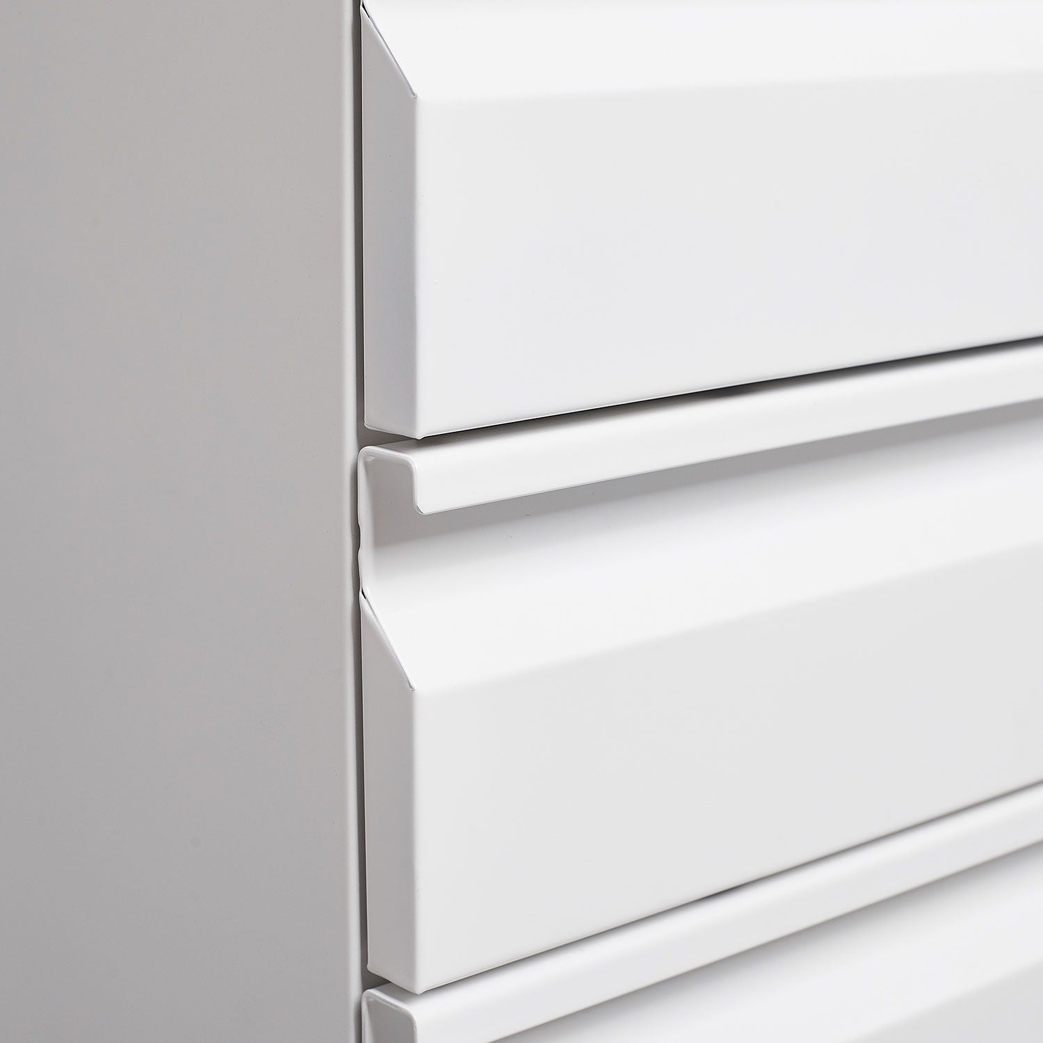 Contemporary 3 Drawer Mobile Filing Cabinet With Lock, Metal Office Storage For Legal / Letter Size