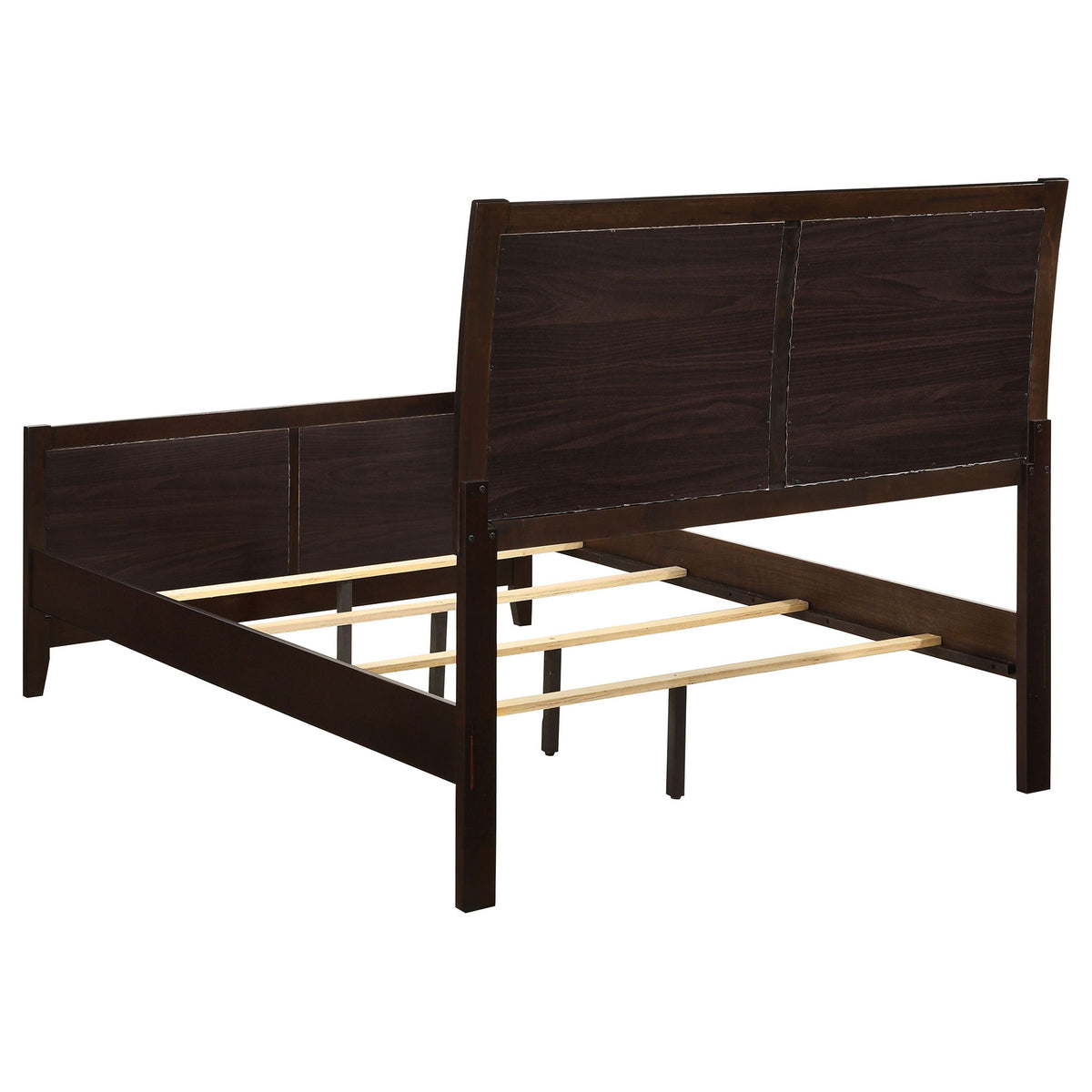Upholstered Panel Bed With Headboard And Footboard