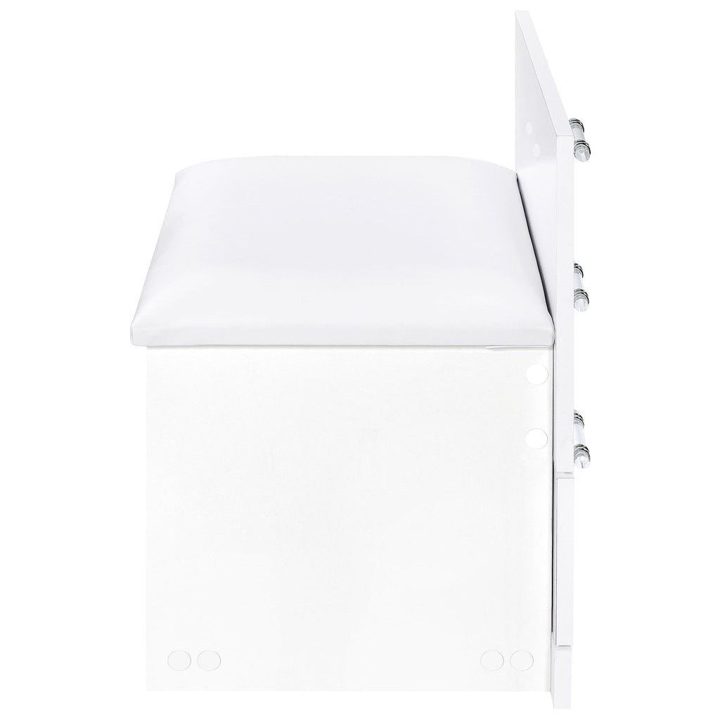 Ayuba - 3 Drawer Makeup Vanity Table With Mirror And Stool