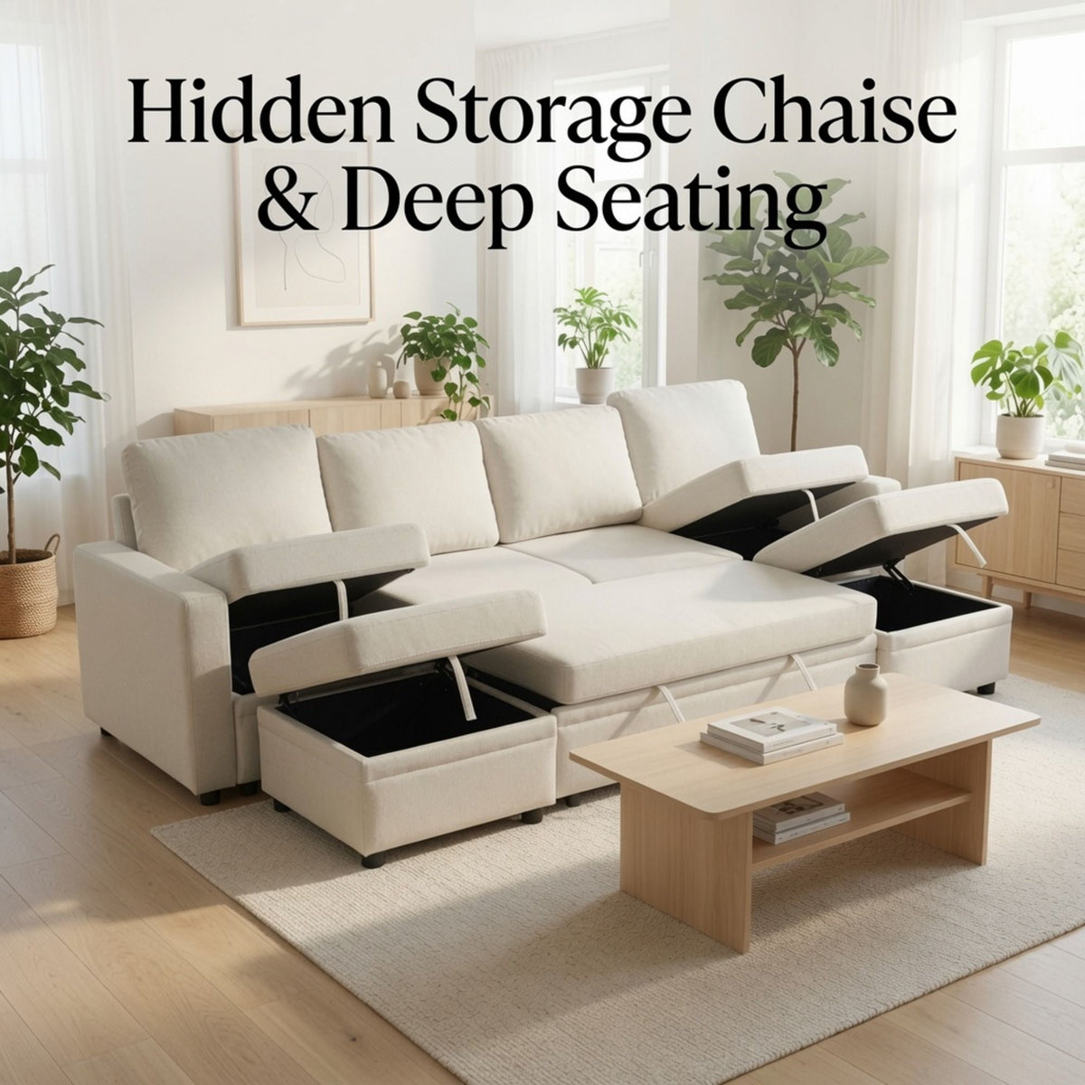 Square Ottoman For Living Room