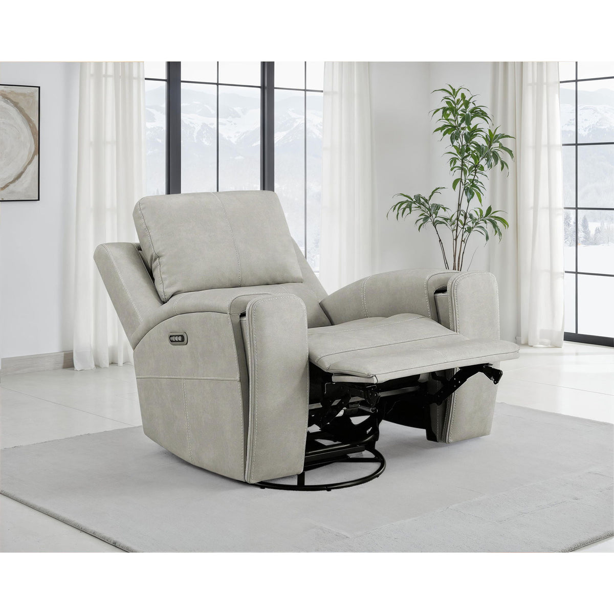 Boyce - Triple Power Swivel Recliner With Independent Adjustments