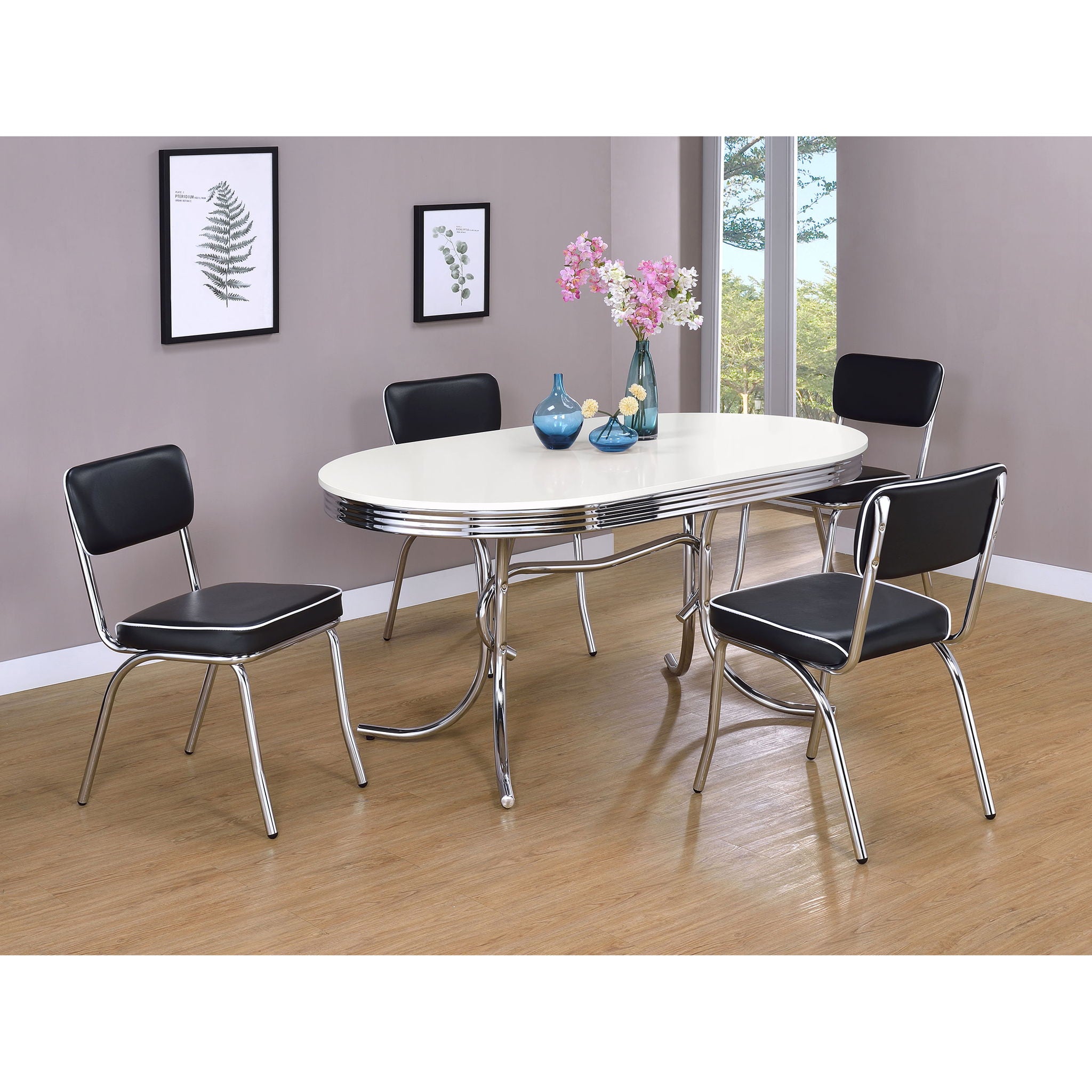 Open Back Upholstered Side Chairs (Set of 2)