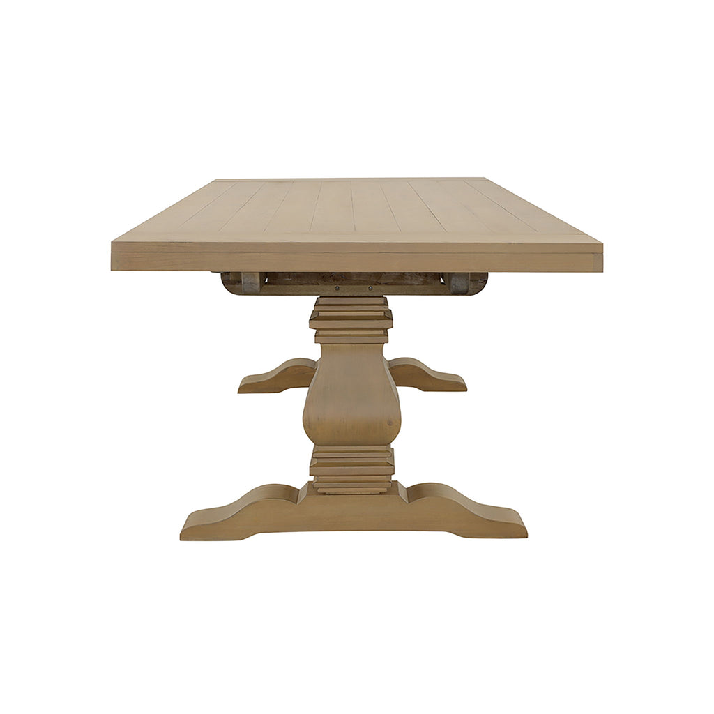 Allende - Extension Dining Table With Double Pedestal Base - Honey