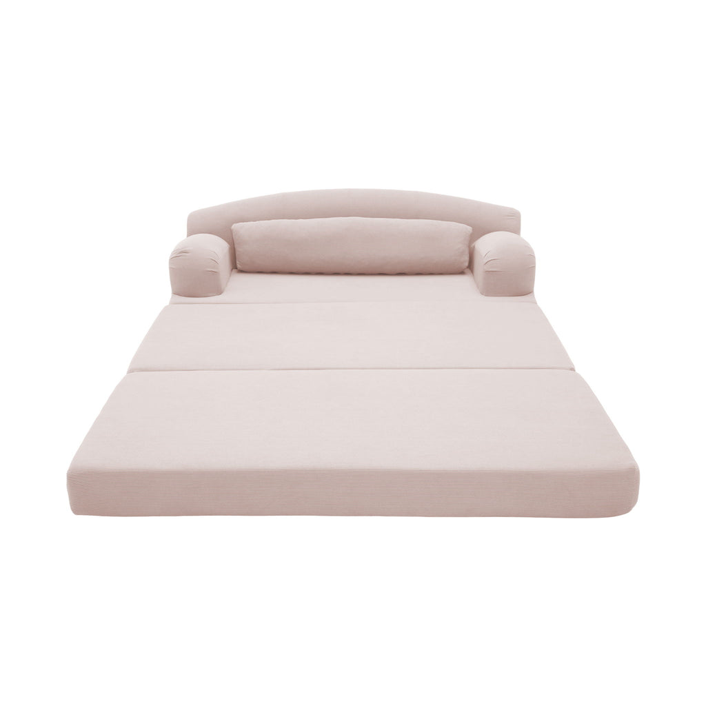 2 Seater Sofa Bed, Compact Foldable Floor Couch