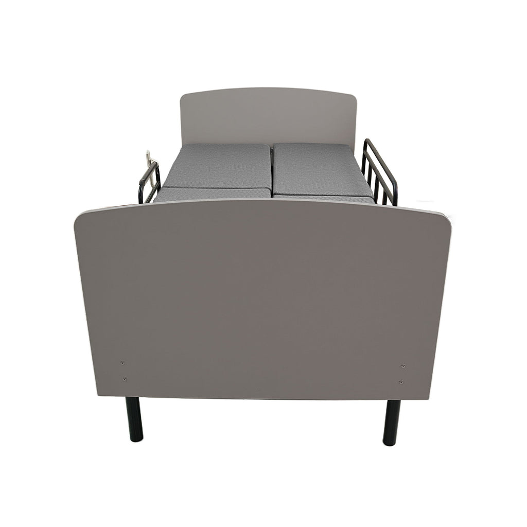 Dual Motor 3 In 1 Electric Nursing Bed Convertible To Wheelchair & Stretcher - Gray