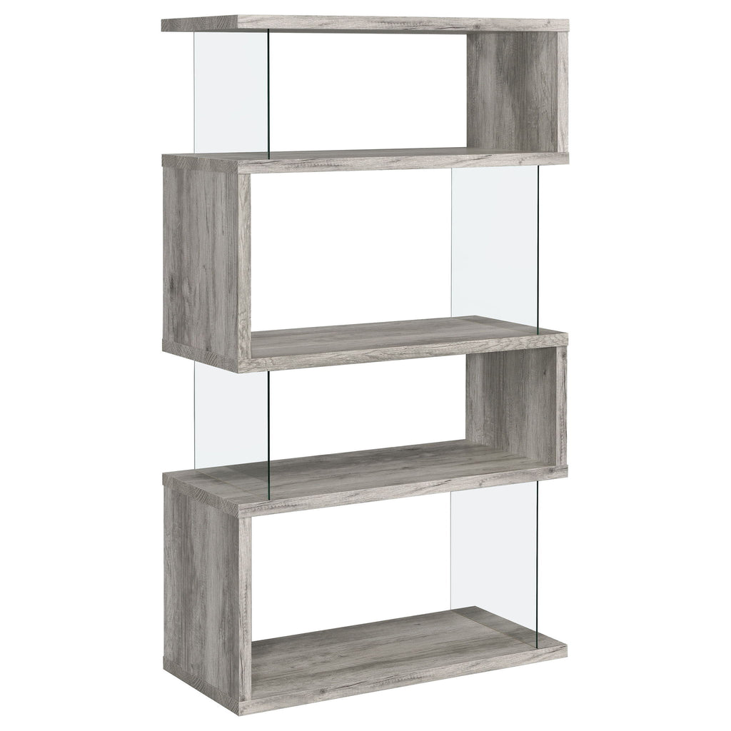 Elias - 4 Shelf Bookshelf With Zigzag Design