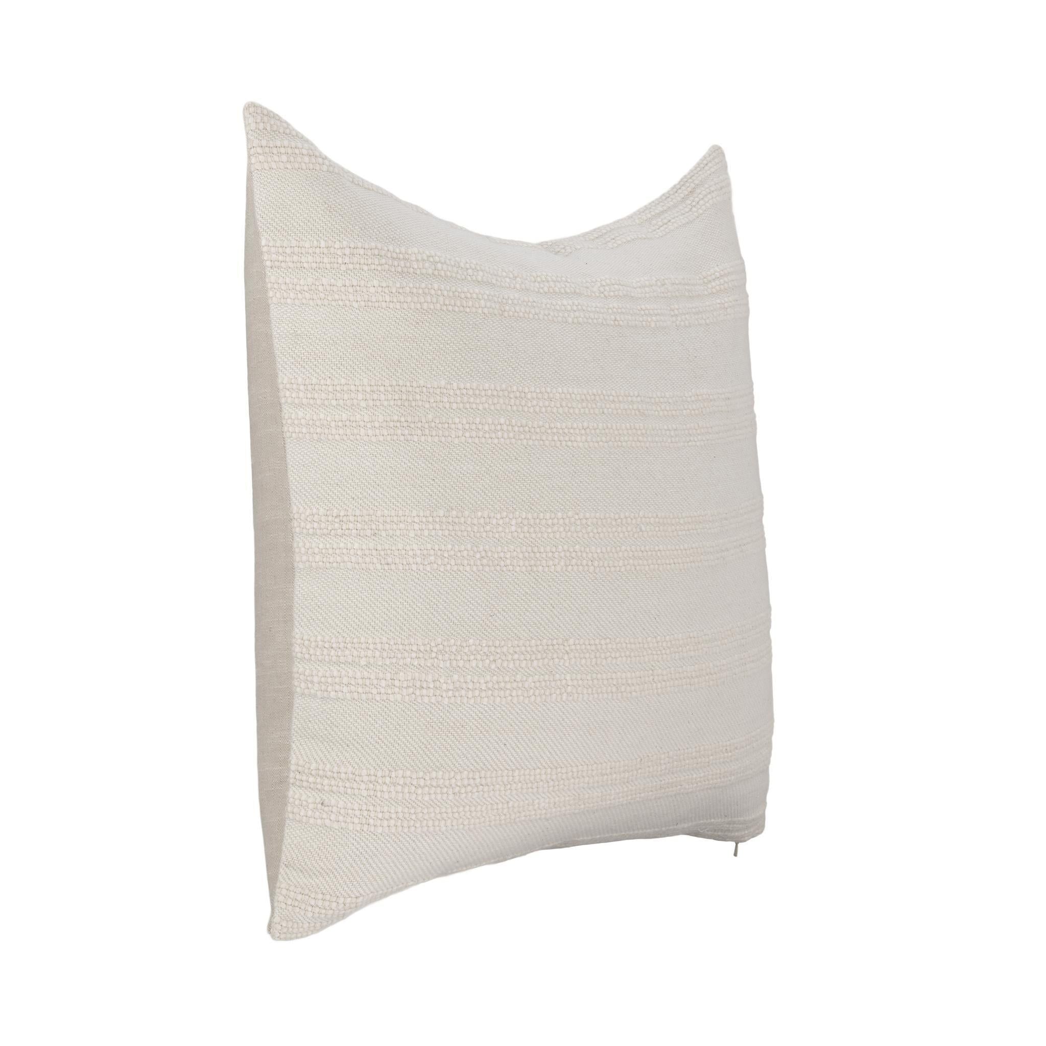 York - 26" x 26" Pillow - Natural / Ivory