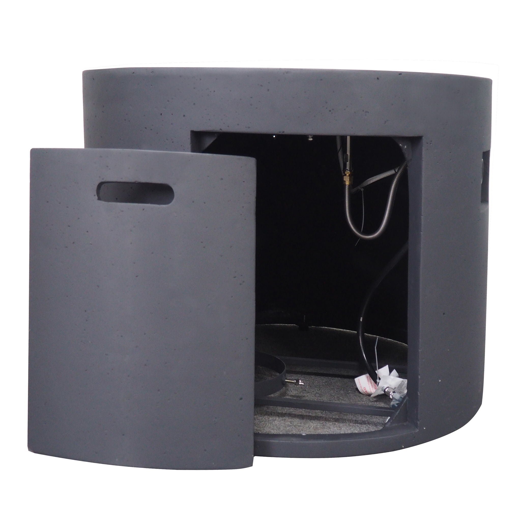 Round Iron Fire Pit With 40, 000 Btu