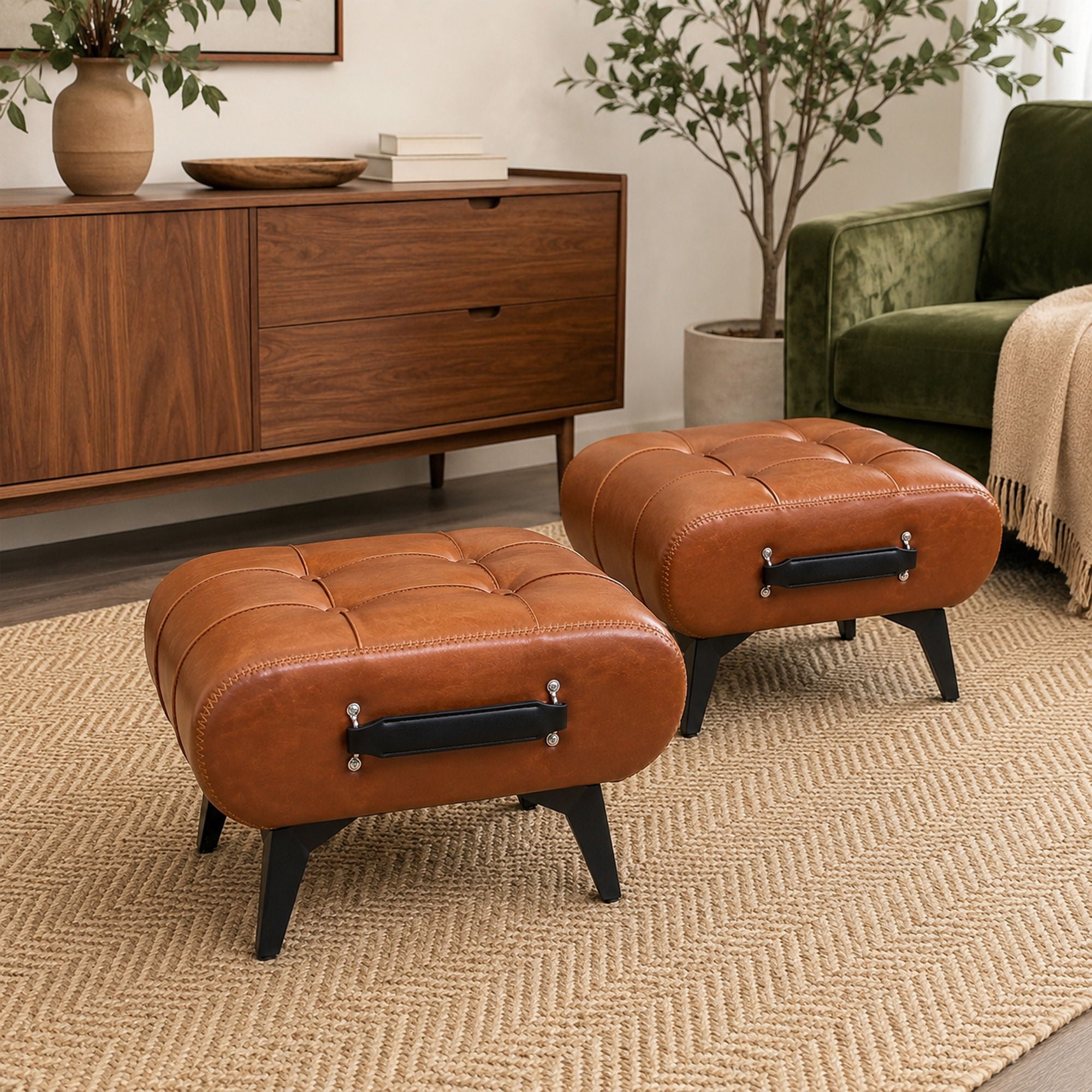 Minimalist Footstool With Hidden Storage