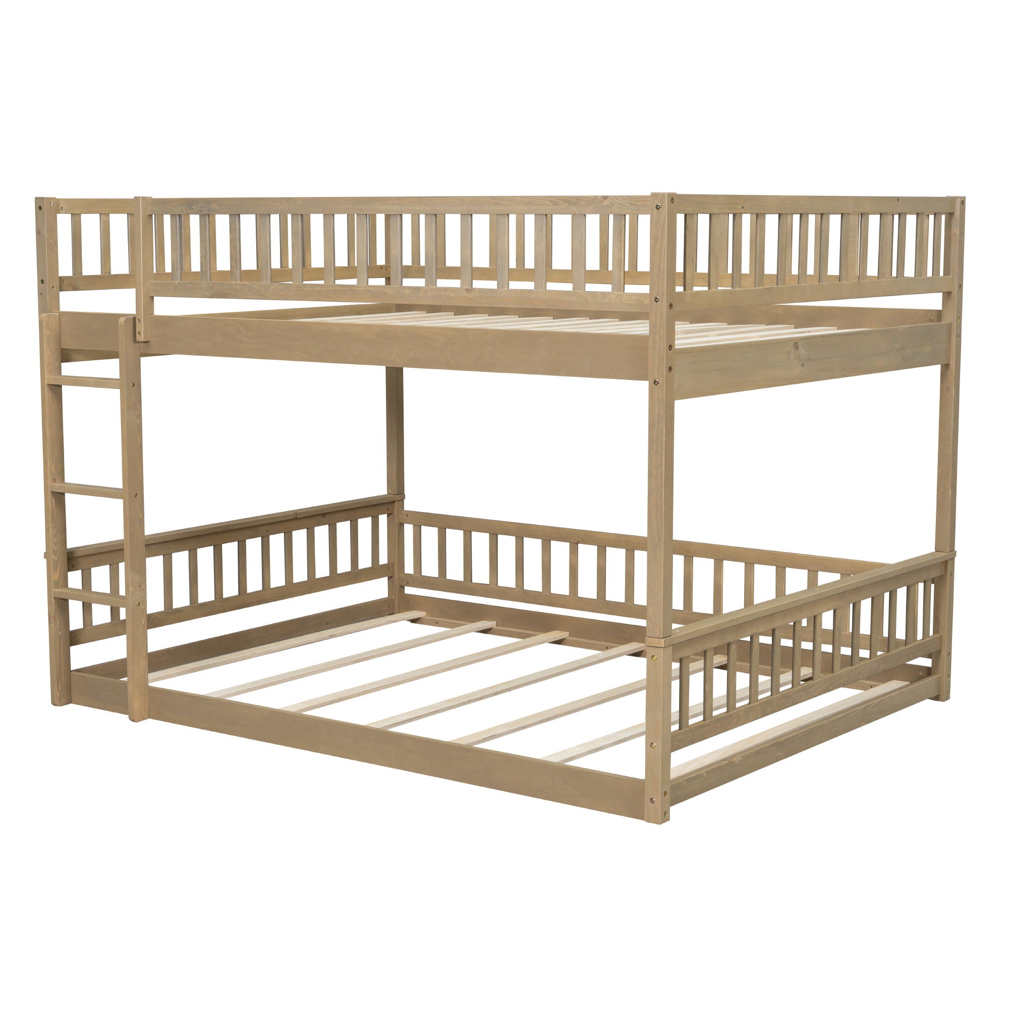 Bunk Bed With Ladder And Guardrails