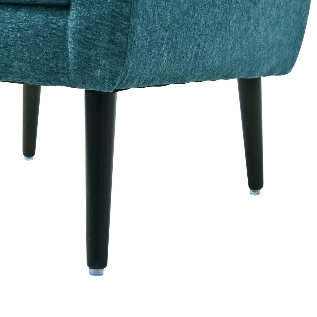 Modern Accent Chair Upholstered Foam Filled Living Room Chairs Comfy Reading Chair Mid-Century Modern Chair With Fabric Lounge Arm Chairs Armchair For Living Room Bedroom