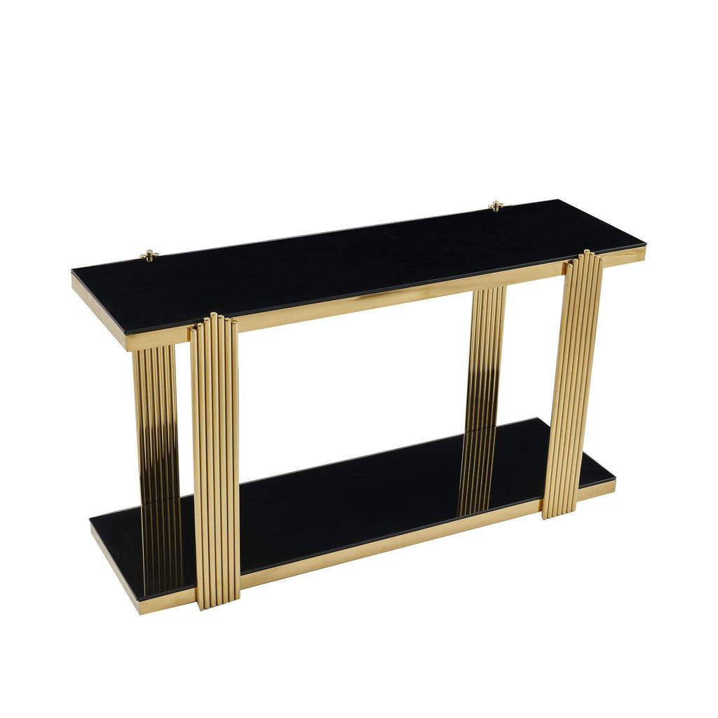 Console Table With Double Tier Storage