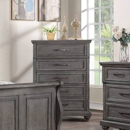 1 Piece Chest With Unique Legs - Antique Gray