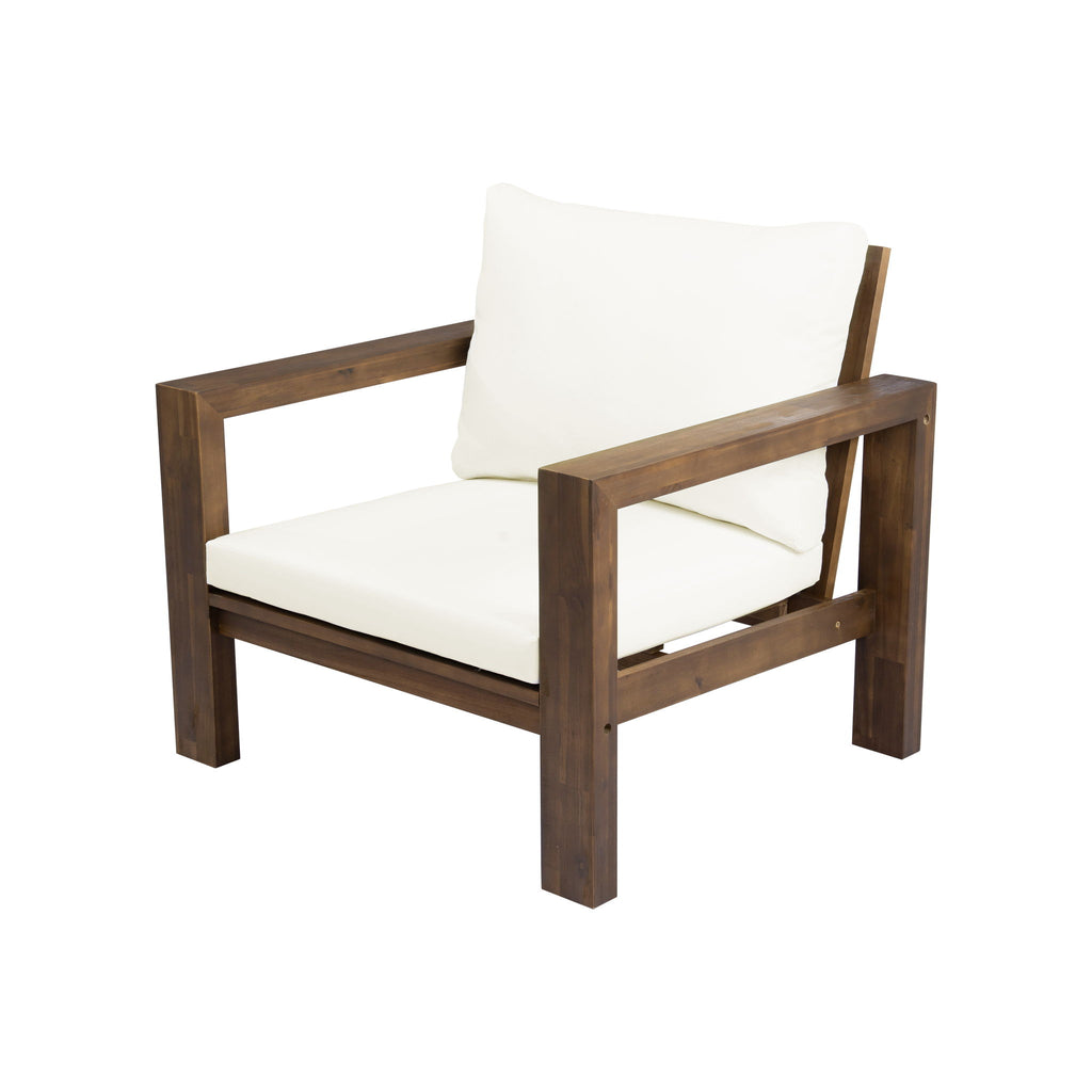 Stylish Outdoor Chair Set With Cushions For Garden (Set of 2)