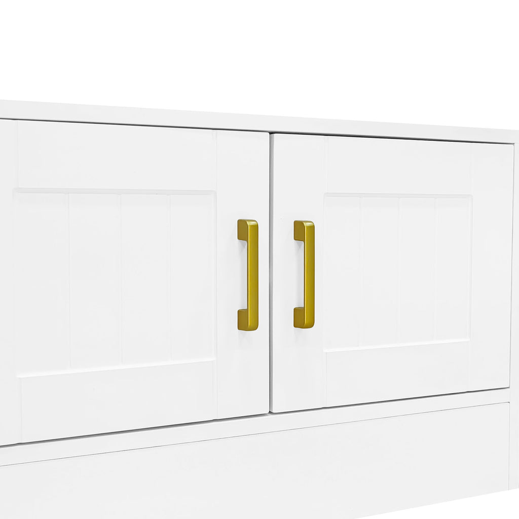 Wall Unit Entertainment Center With Bookshelves For TVs Up To 80"