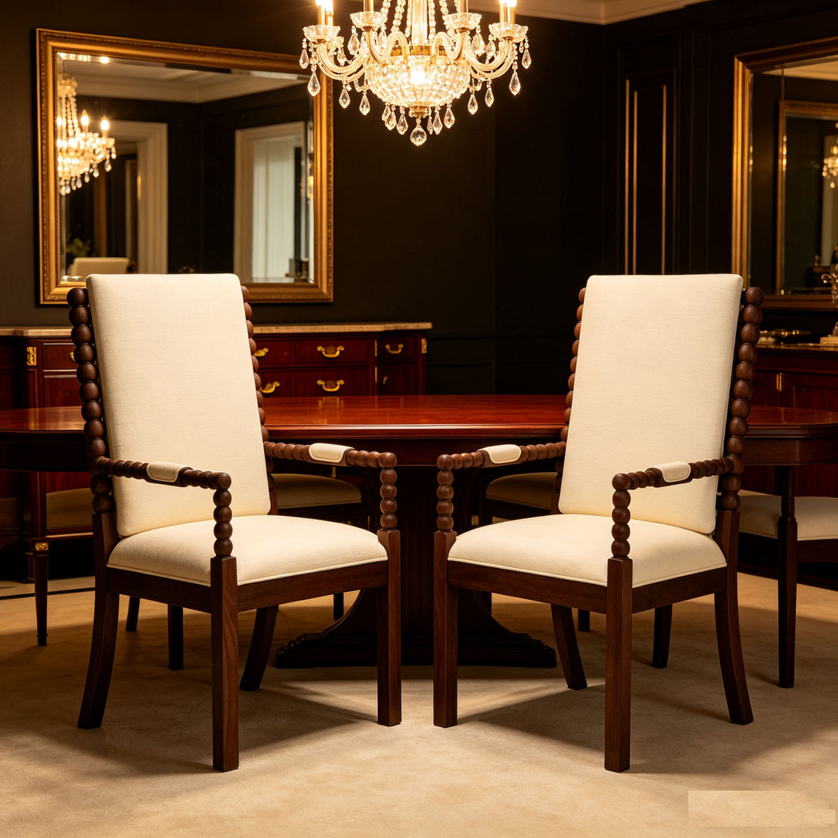 Dining Chairs With Ergonomic Design (Set of 2)