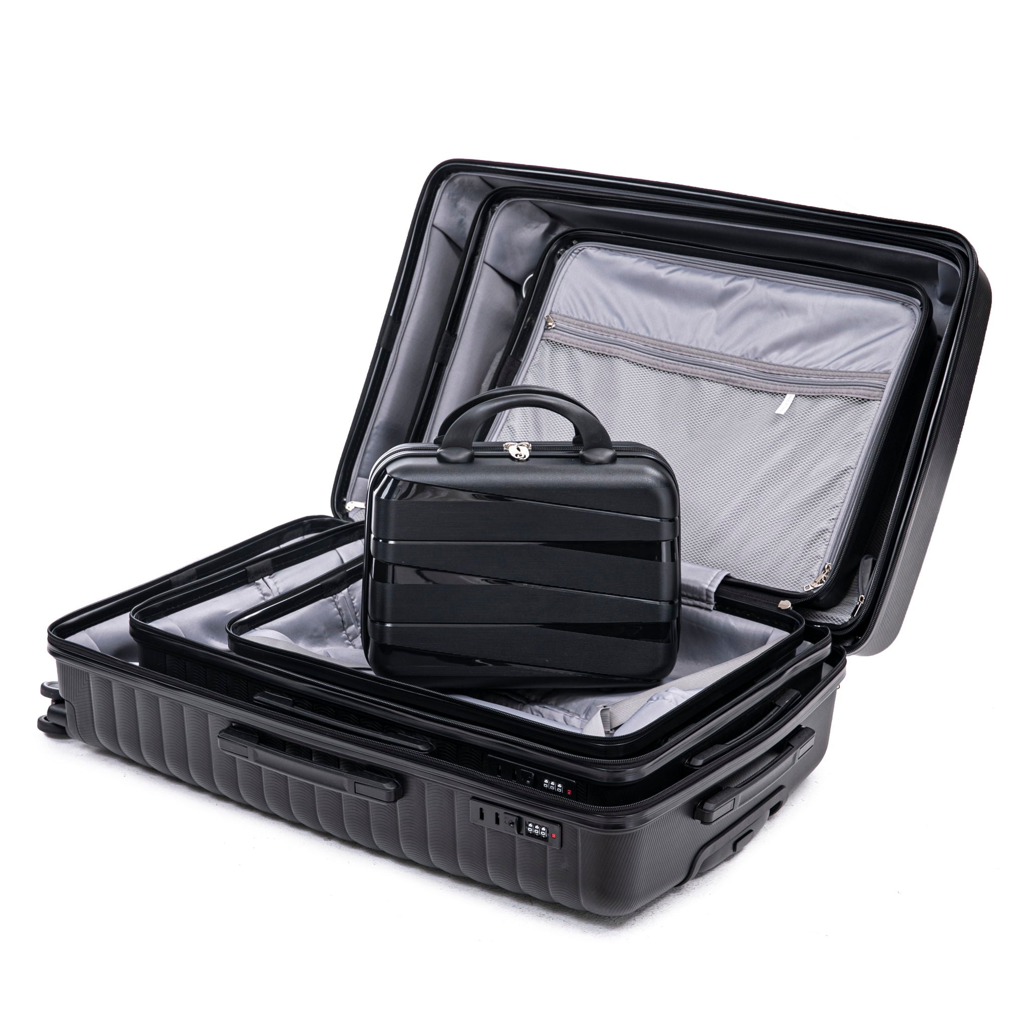 4 Piece Luggage Set, Combination Lock