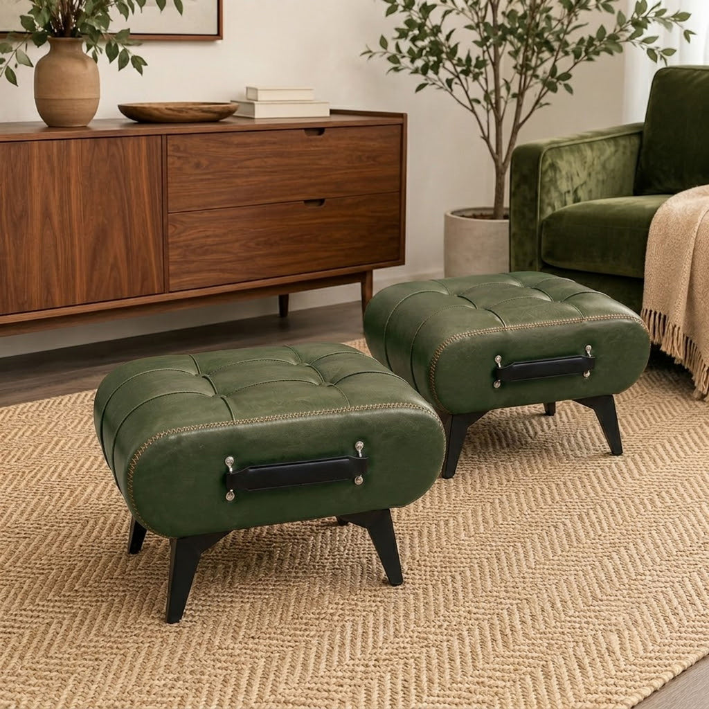 Minimalist Footstool With Hidden Storage