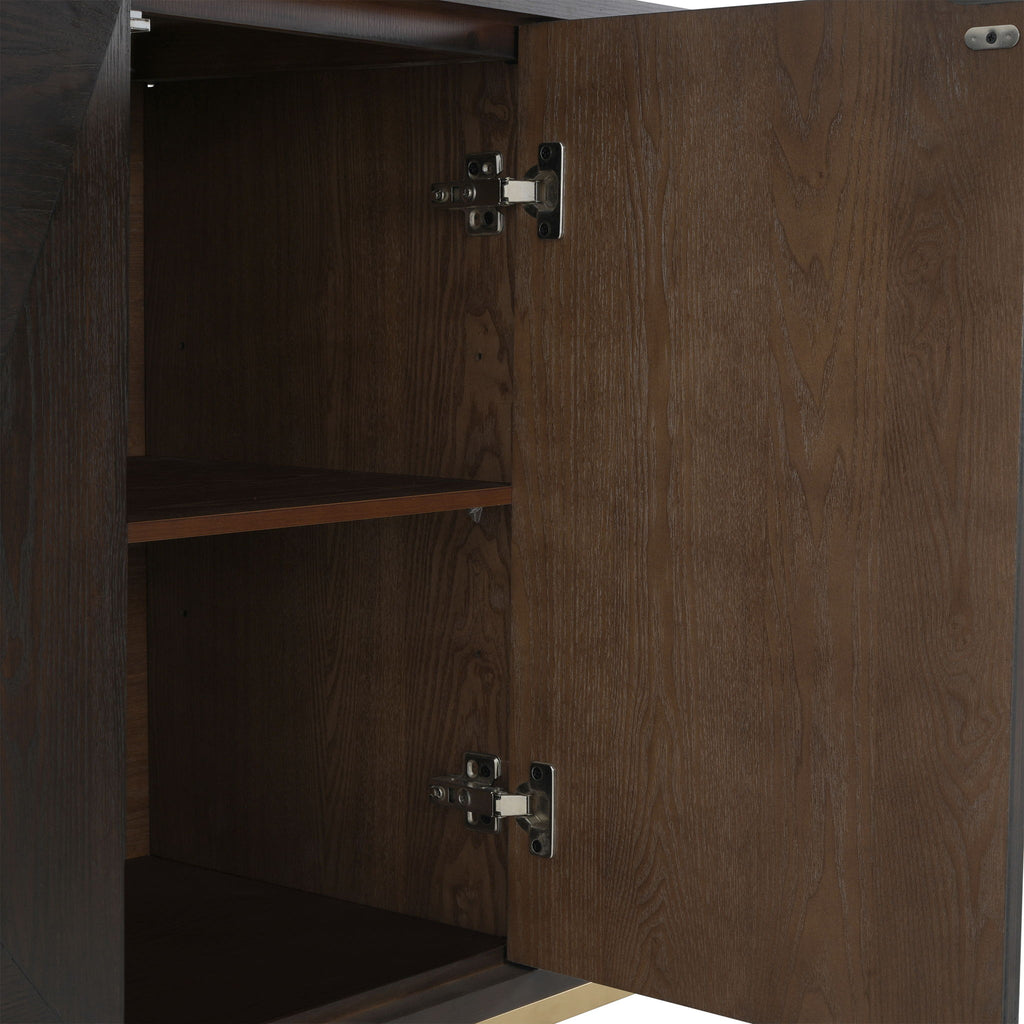 Tamid - Modern Wide Handcrafted Sideboard With Adjustable Shelves