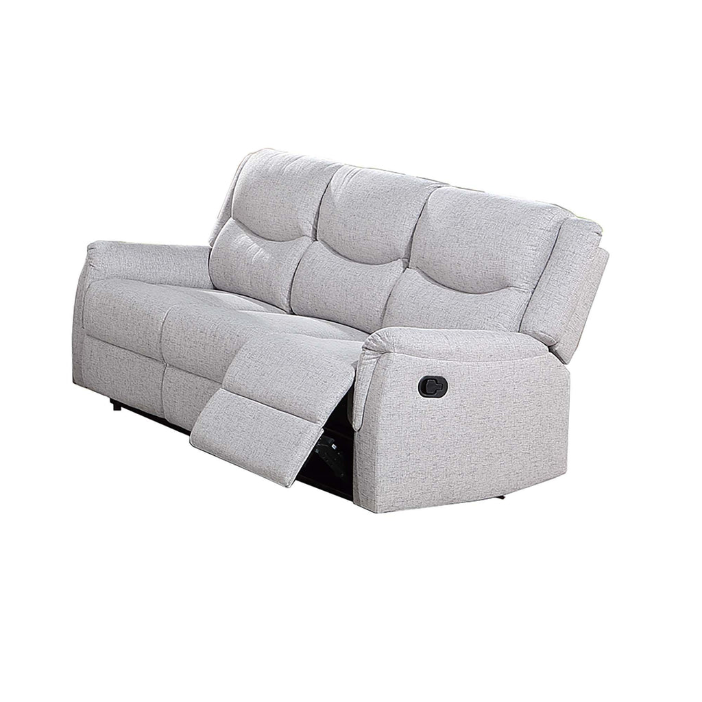 Modern Contemporary Style Recliner Sofa With Plush Armrest And Headrest