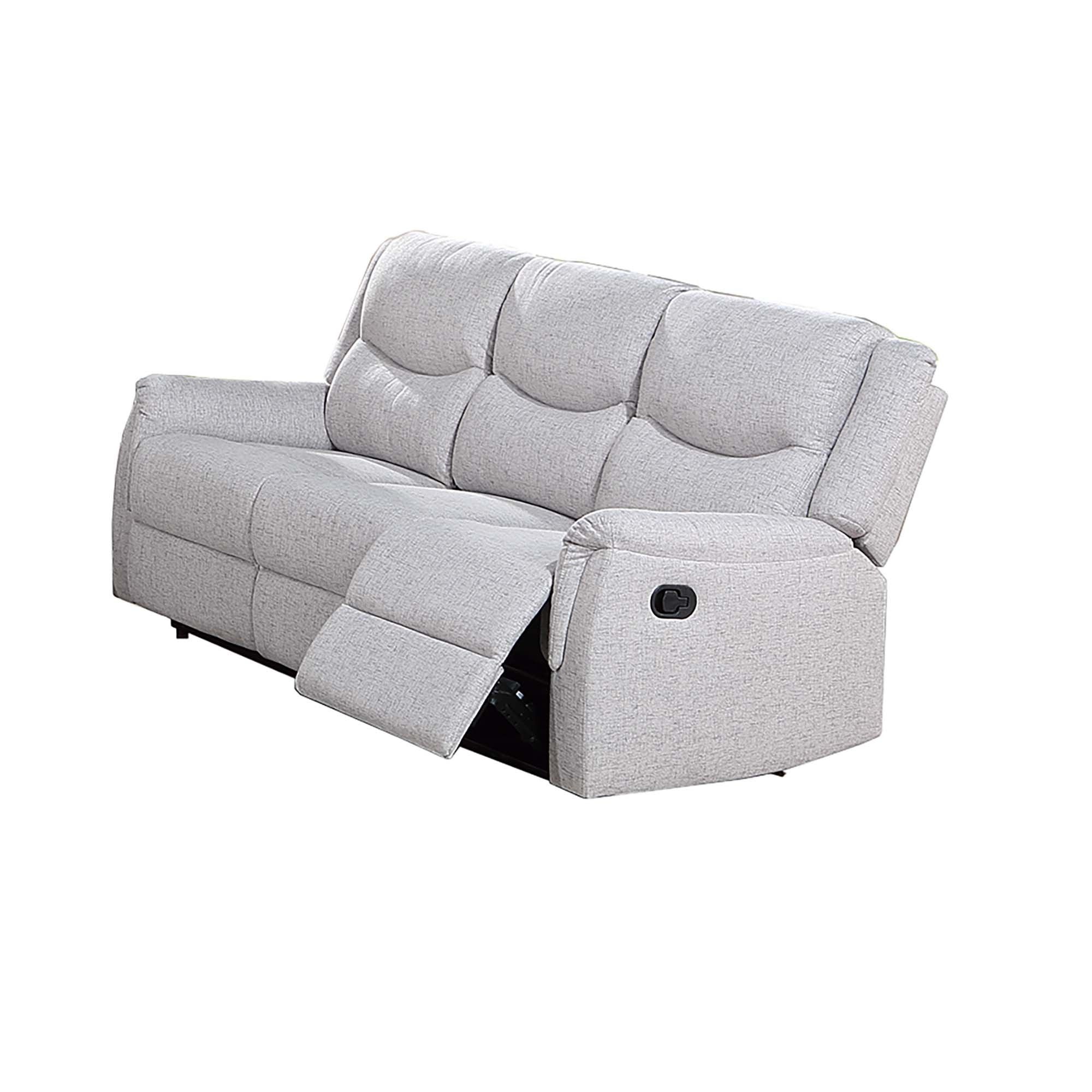Modern Contemporary Style Recliner Sofa With Plush Armrest And Headrest