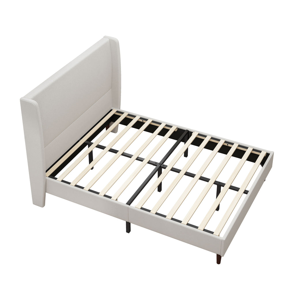 Upholstered Bed & High Headboard Design