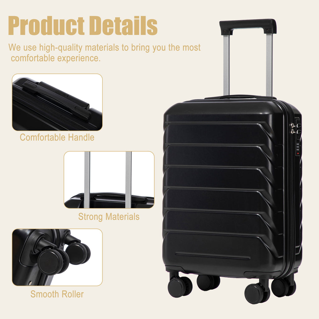 Hard Shell Travel Luggage With Scratch Resistant Surface