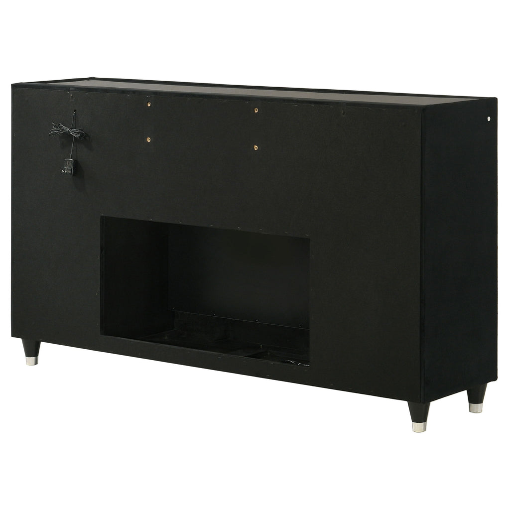 Mika - 8 Drawer LED Fireplace Dresser