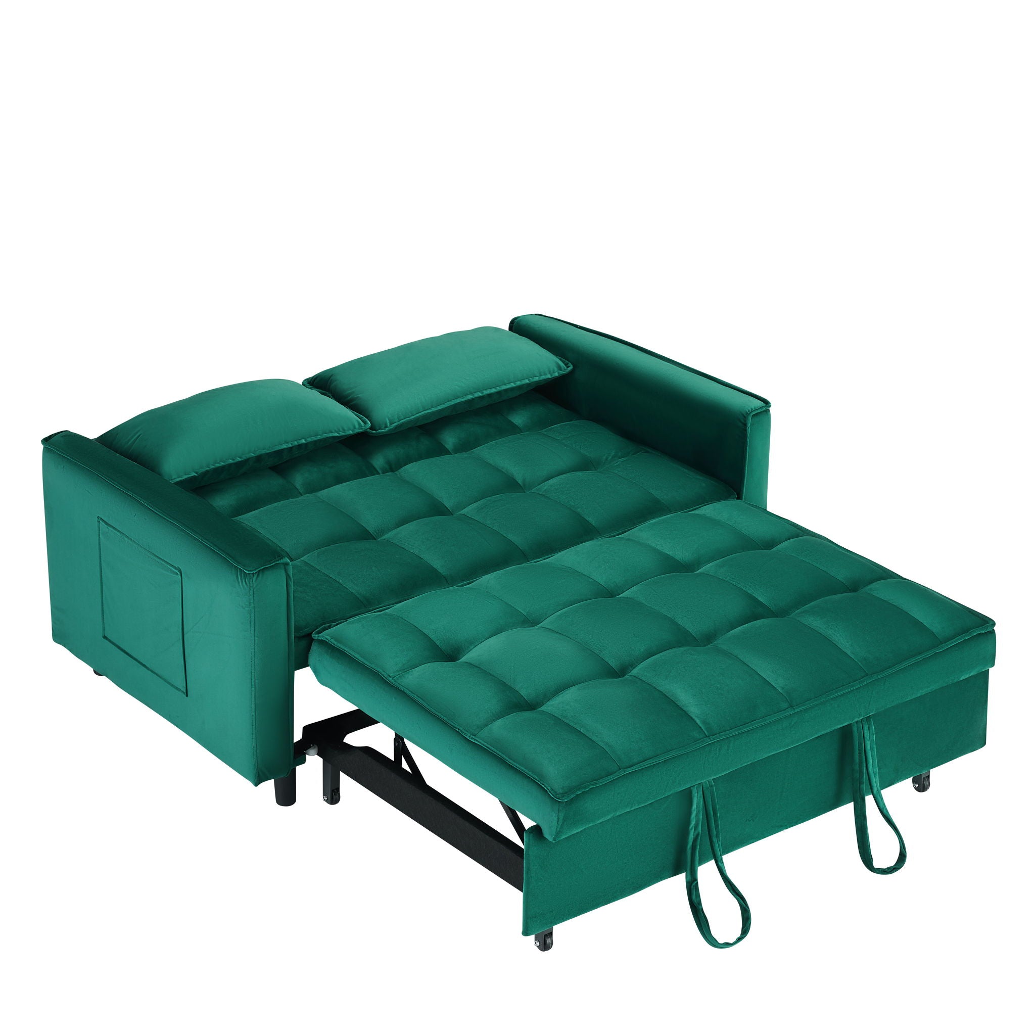 Sofa Bed With Pockets, 3 In 1 Convertible For Living Room