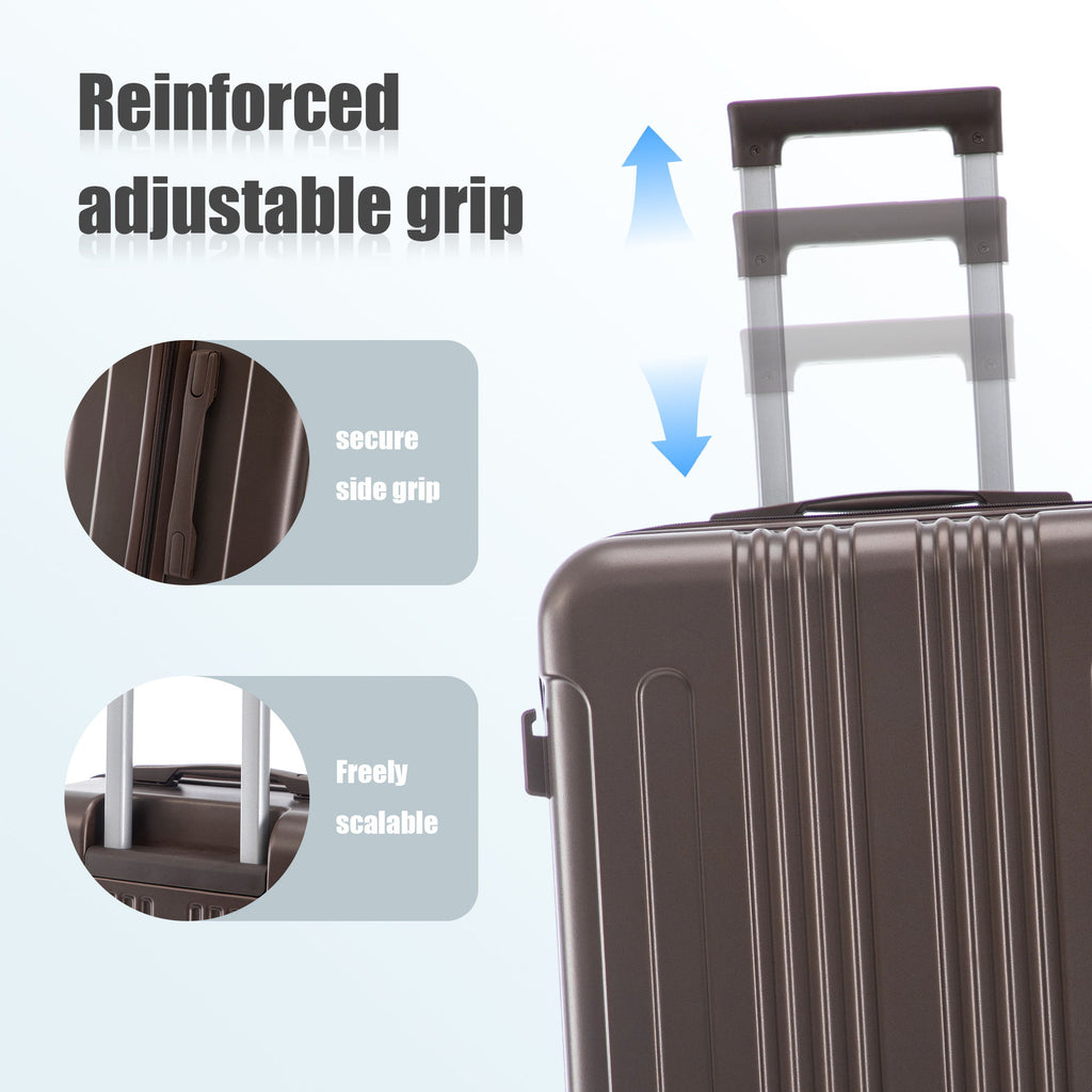 Spinner Luggage Set 20" / 24"/ 28", Lightweight Hard Shell With 360° Silent Wheels