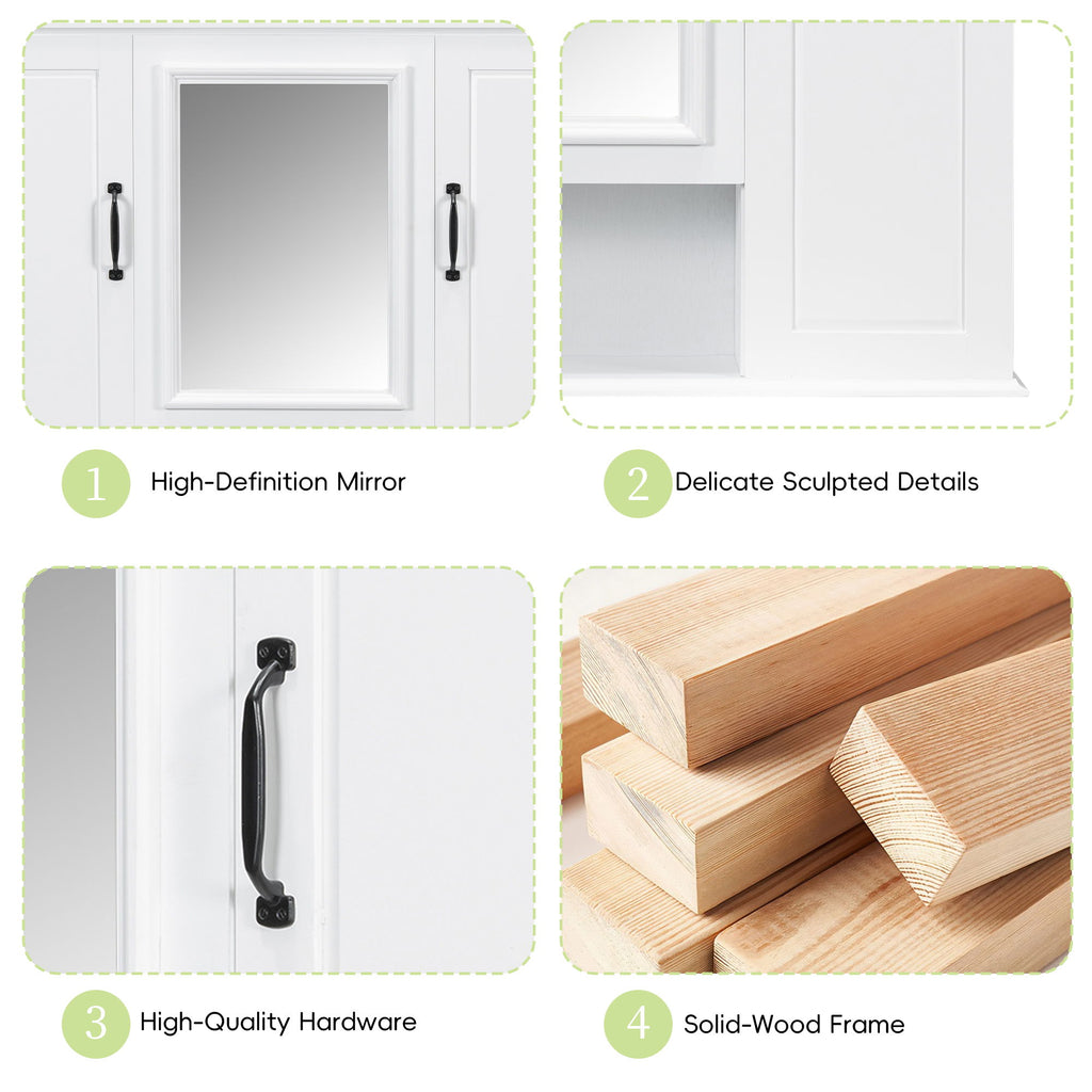 Modern Wall Mounted Medicine Cabinet With Mirror