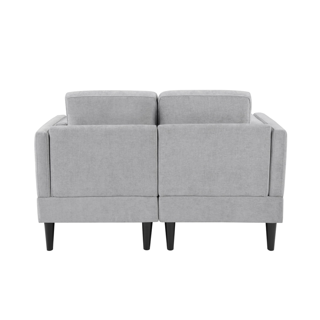 Chaise Lounge Sofa Bed With Dual Layer Armrests For Living Room