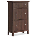 Acadian - Entryway Shoe Storage Cabinet - Brown