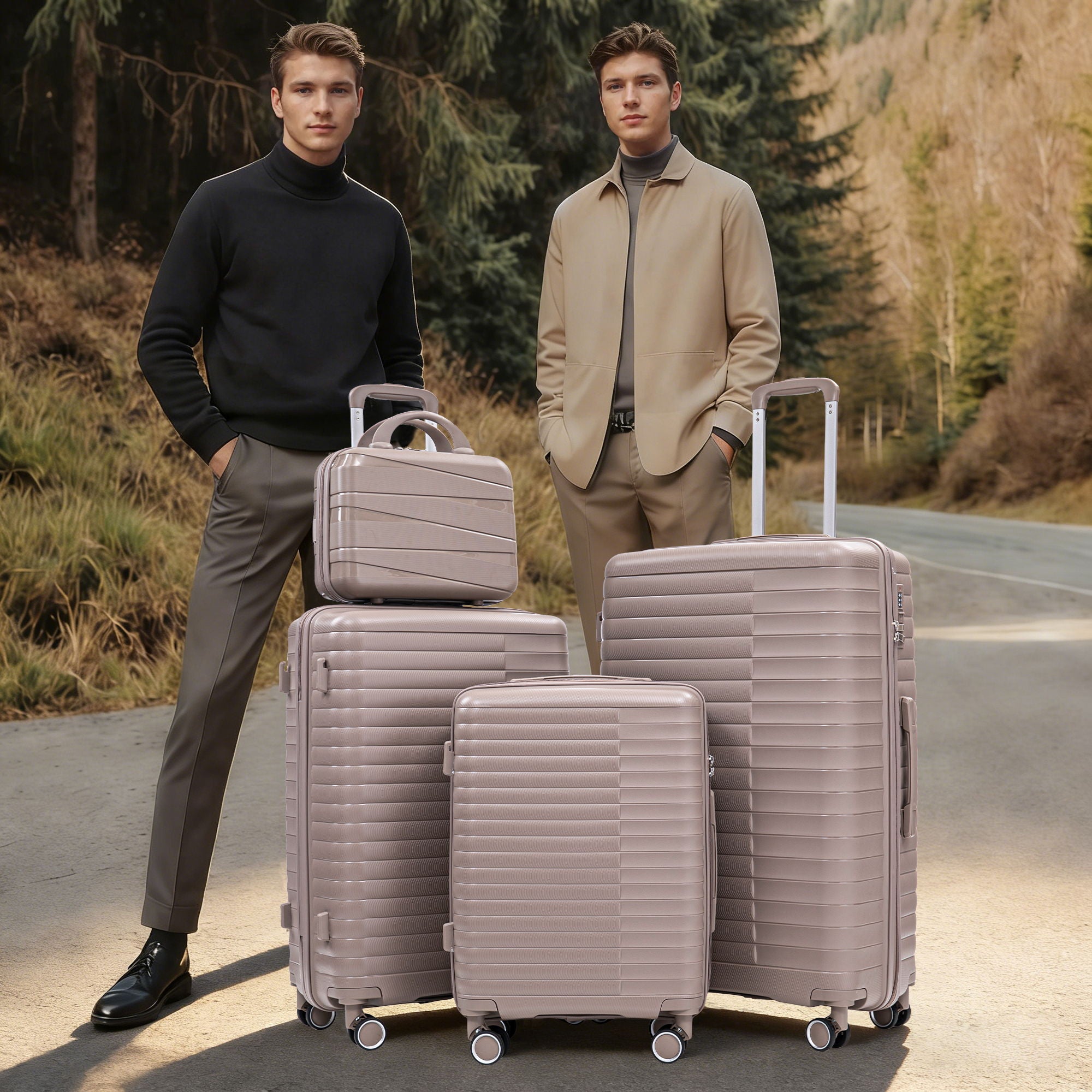 4 Piece Luggage Set, Combination Lock