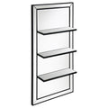 Cardinal - 3 Shelf Wall Mirror - Silver