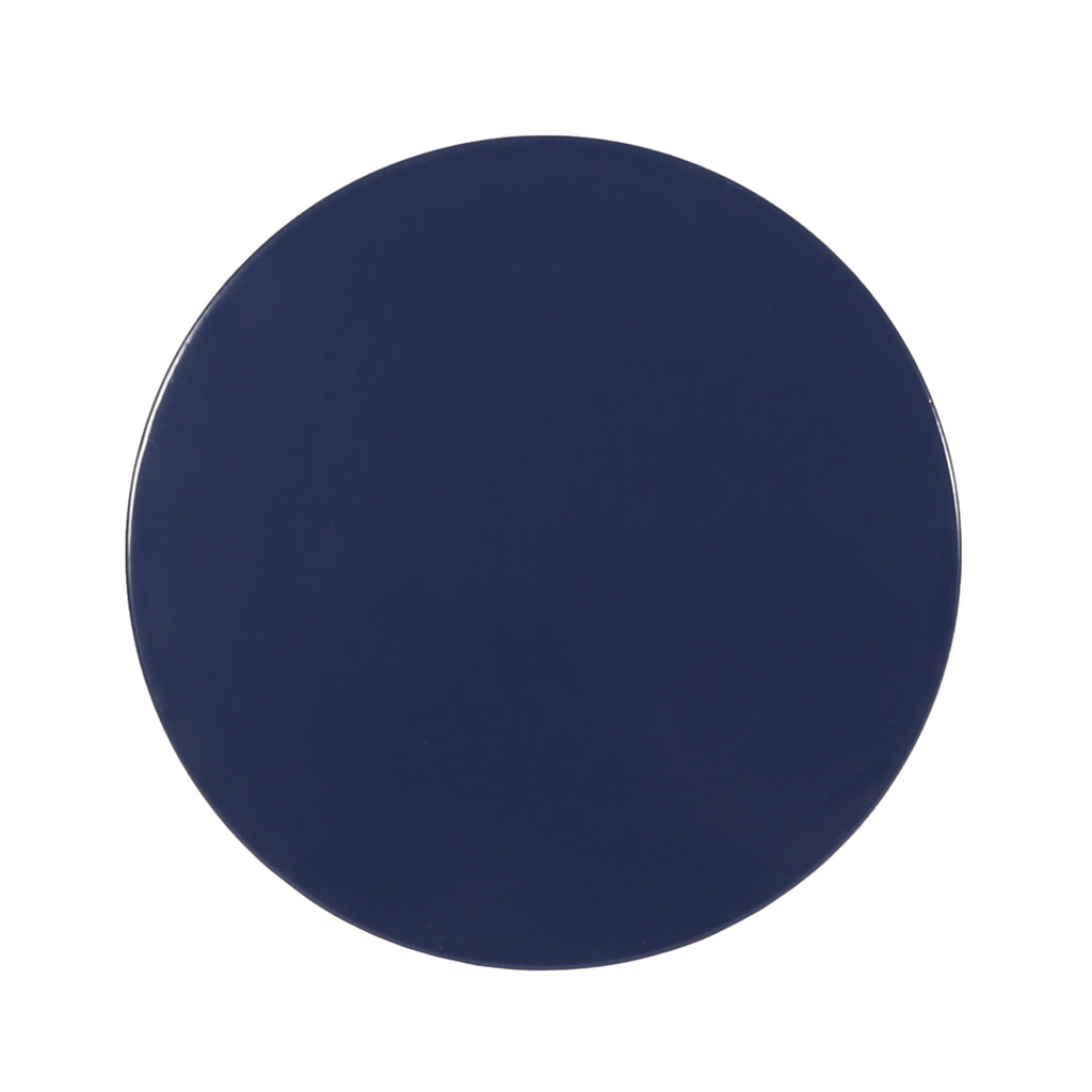 Modern Iron Cut Design End Table (Set of 2) - Navy Blue