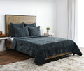 Bari - Velvet Quilt - Bay Green
