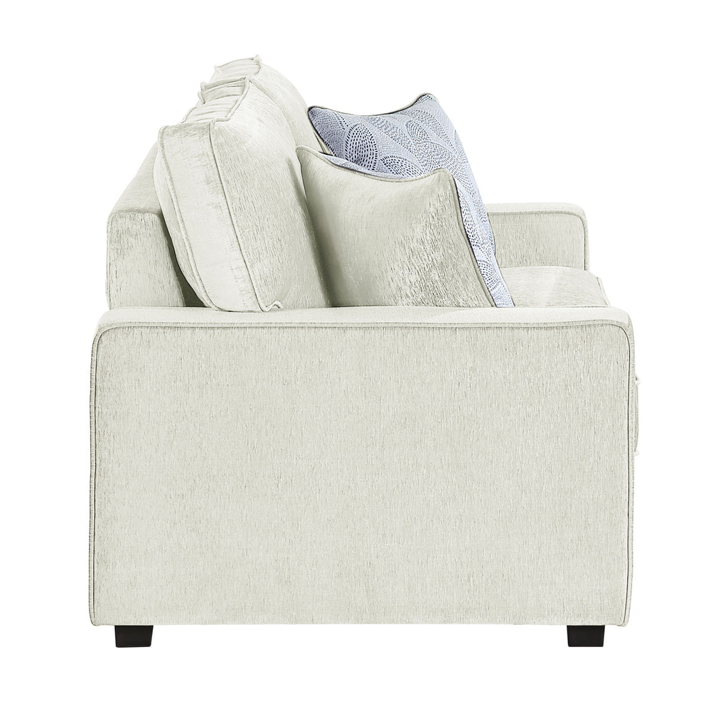 Rita - Loveseat, LED Base Lighting, Cushions And 2 Accent Pillows