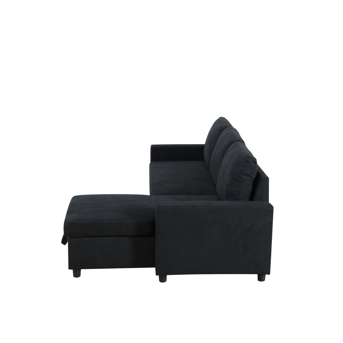 L - Shaped Convertible Sofa Bed With Storage Chaise
