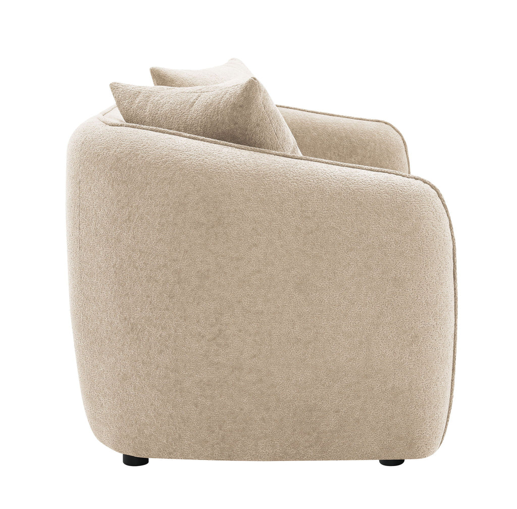 Keith - 3 Piece Living Room Set (Comes With Matching Color Toss Pillows)