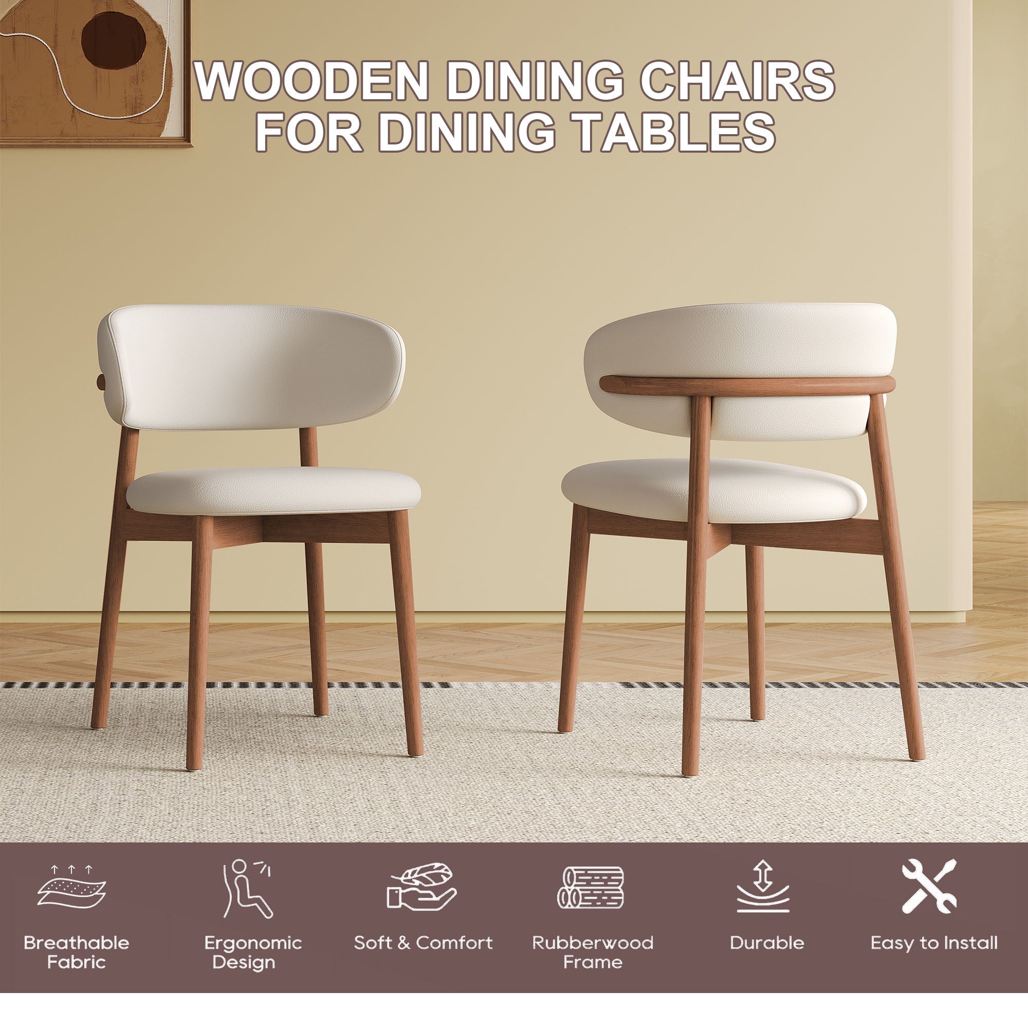 Mid-Century Modern Dining Chair (Set of 2)