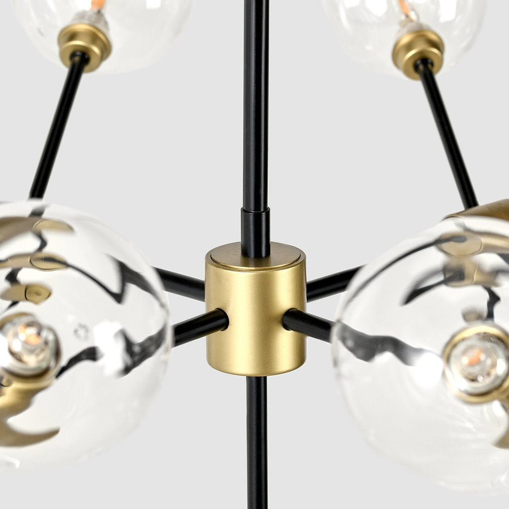 Phoenix - Chandelier - Black / Gold