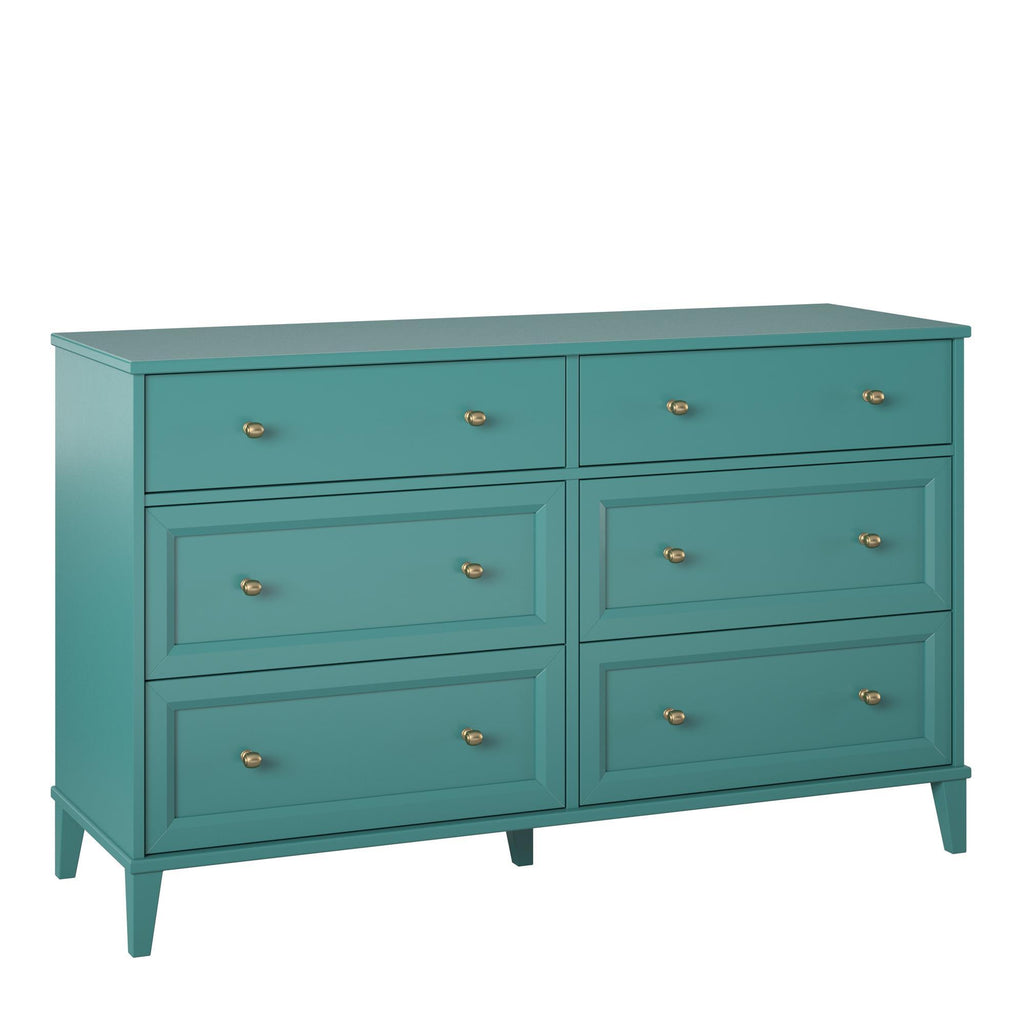 Monticello - 6 Drawer Dresser - Green