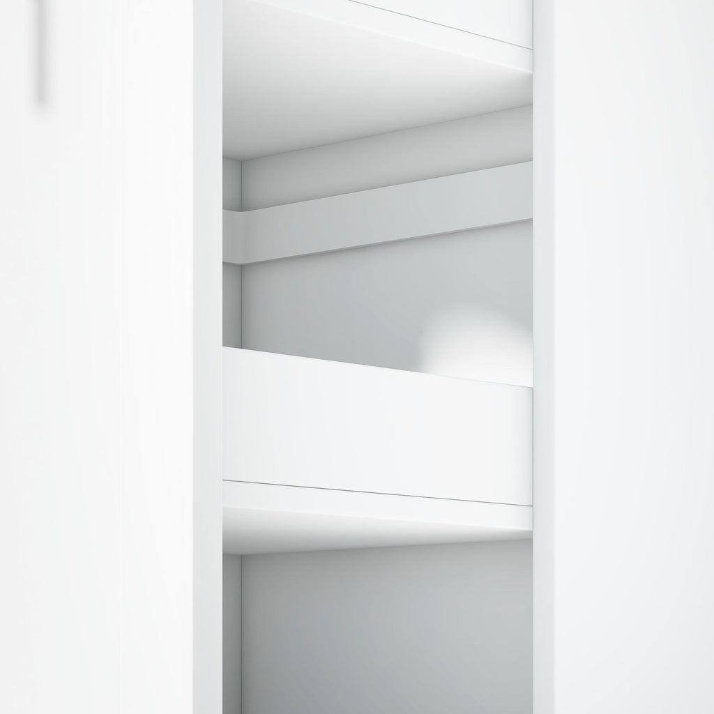 Large Kitchen Pantry Storage Cabinet Cupboard With Pull Out Side Cabinet
