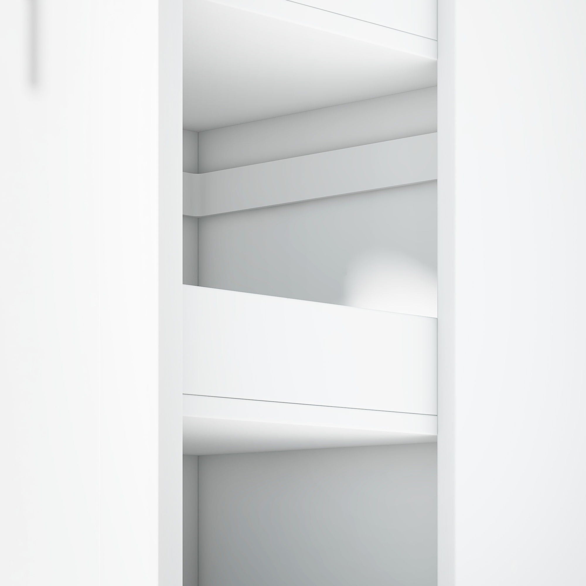 Large Kitchen Pantry Storage Cabinet Cupboard With Pull Out Side Cabinet
