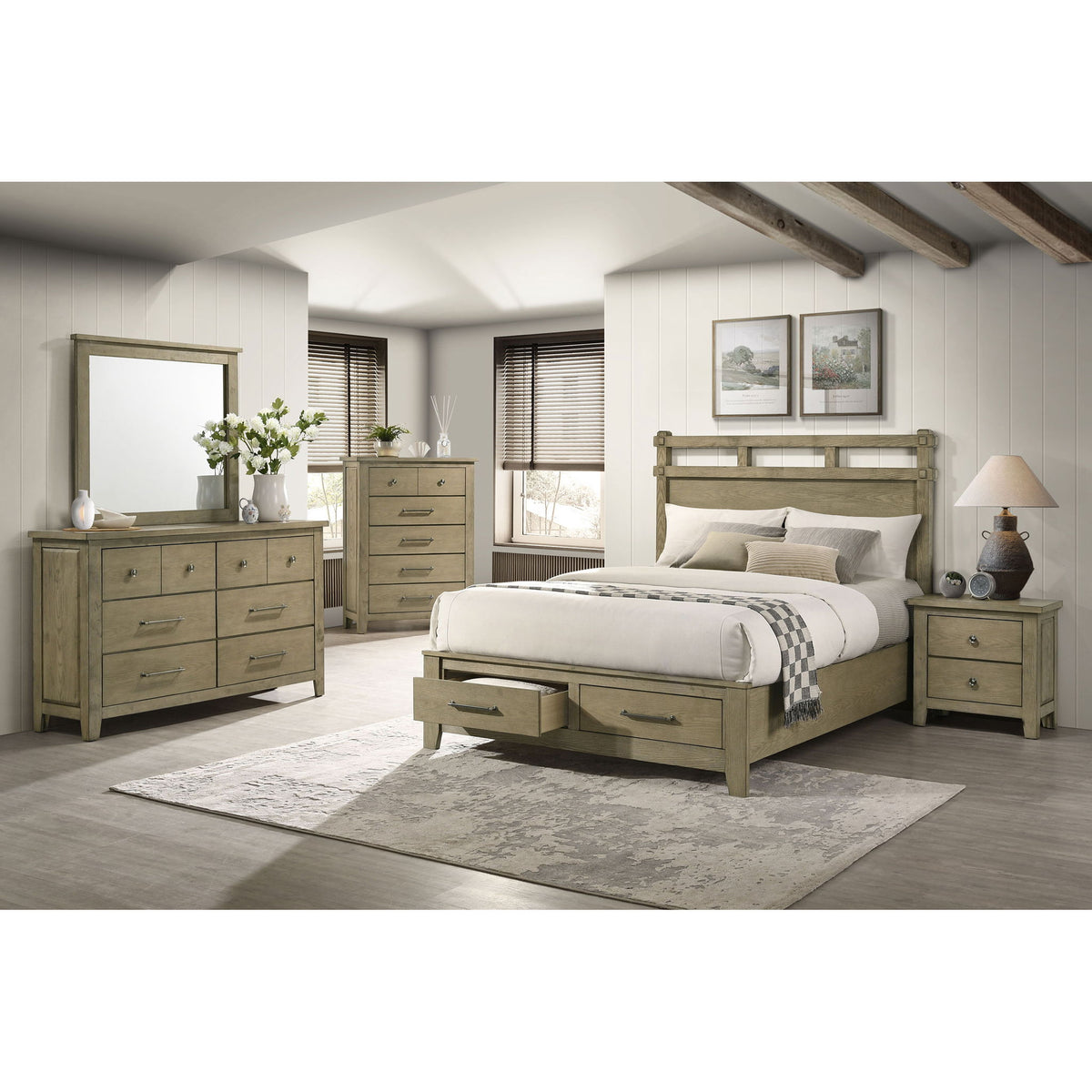 Pelton - 6 Drawer Dresser - Oak