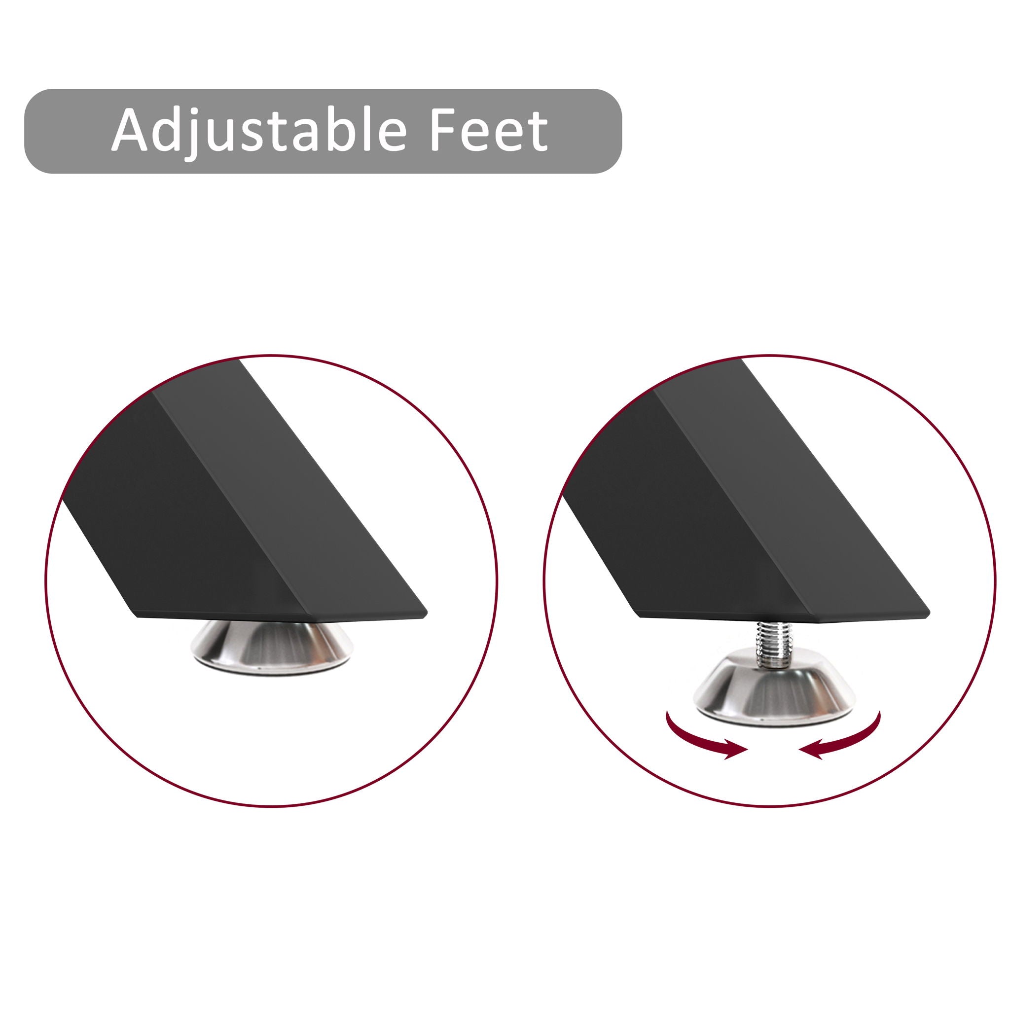 Rectangular Clear Tempered Glass Dining Table, Stylish Design With Plated Metal Legs